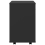 VidaXL vidaXL Rolling Cabinet Black Engineered Wood Drawer Rolling Office Cabinet 6