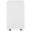 VidaXL vidaXL Rolling Cabinet White Engineered Wood Drawer Rolling Office Cabinet 6