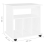 VidaXL vidaXL Rolling Cabinet White Engineered Wood Drawer Rolling Office Cabinet 5