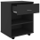 VidaXL vidaXL Rolling Cabinet Black Engineered Wood Drawer Rolling Office Cabinet 7