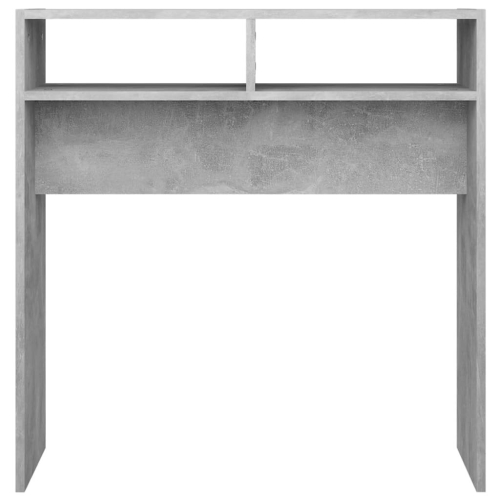 VidaXL vidaXL Console Table Concrete Grey Engineered Wood - Hall/Accent Table 78x30x80 cm, Includes Wall Attachment, 808300 2