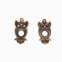 50pcs owl Craft Supplies Charms Pendants for Crafting Jewelry Findings Making Accessory For DIY Necklace 26
