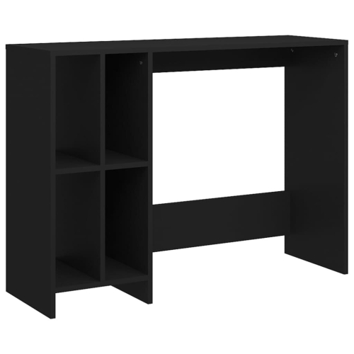 VidaXL vidaXL Notebook Desk Black Engineered Wood Laptop Workstation Computer Desk 2