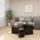 VidaXL vidaXL 3x Side Tables Black Engineered Wood Living Room End Sofa Accent Table 6