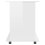 VidaXL vidaXL Rolling Cabinet High Gloss White Engineered Wood Drawer Rolling Cabinet 6