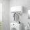 VidaXL vidaXL Wardrobe White Engineered Wood Home Storage Hanging Clothes Organiser 4