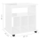 VidaXL vidaXL Rolling Cabinet High Gloss White Engineered Wood Drawer Rolling Cabinet 8