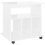 VidaXL vidaXL Rolling Cabinet High Gloss White Engineered Wood Drawer Rolling Cabinet 3