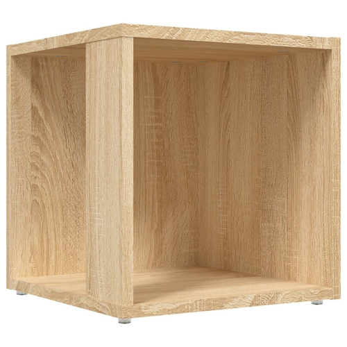 VidaXL vidaXL Side Table Sonoma Oak Engineered Wood Corner Cabinet End Sofa Table 2