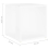 VidaXL vidaXL Side Table White Engineered Wood Corner Cabinet Unit End Sofa Table 8