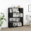 VidaXL vidaXL Book Cabinet Room Divider Black Privacy Screen Bookcase Storage Rack 5