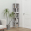 VidaXL vidaXL Corner Cabinet Concrete Grey Engineered Wood Standing Storage Cabinet 4