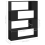 VidaXL vidaXL Book Cabinet Room Divider Black Privacy Screen Bookcase Storage Rack 9