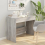 VidaXL (grey sonoma) vidaXL Desk Home Office Working Writing Table Computer Desk Engineered Wood 4