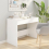 VidaXL (white) vidaXL Desk Home Office Working Writing Table Computer Desk Engineered Wood 4