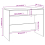 VidaXL (white) vidaXL Desk Home Office Working Writing Table Computer Desk Engineered Wood 9