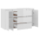 VidaXL (high gloss white) vidaXL Sideboard with 3 Drawers Cupboard Cabinet Highboard Engineered Wood 8