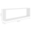 VidaXL vidaXL 2x Wall Cube Shelves White - Engineered Wood Wall Hanging Storage (807079) 5