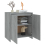 VidaXL (grey sonoma) vidaXL Sideboard Storage Cupboard Cabinet Buffet Highboard Engineered Wood 6