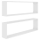 VidaXL vidaXL 2x Wall Cube Shelves White - Engineered Wood Wall Hanging Storage (807079) 3