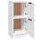 VidaXL (White, 2) vidaXL Sideboards Cupboard Storage Cabinet Home Organiser Engineered Wood 7