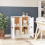 VidaXL (White, 2) vidaXL Sideboards Cupboard Storage Cabinet Home Organiser Engineered Wood 5