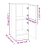 VidaXL (Concrete grey, 1) vidaXL Sideboards Cupboard Storage Cabinet Home Organiser Engineered Wood 5