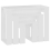 VidaXL vidaXL 3x Nesting Tables White Engineered Wood End Side Nest of Table Set 4