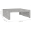 VidaXL vidaXL Coffee Table Concrete Grey Engineered Wood Indoor Couch End Sofa Table 6