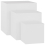 VidaXL vidaXL 3x Side Tables White Engineered Wood Living Room End Sofa Accent Table 3