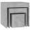 VidaXL vidaXL 3x Nesting Tables Concrete Grey Engineered Wood Living Room Side Table 3