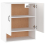 VidaXL (White) vidaXL Wall Cabinet Hanging Storage Cabinet Wall Cupboard Engineered Wood 8