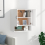 VidaXL (White) vidaXL Wall Cabinet Hanging Storage Cabinet Wall Cupboard Engineered Wood 4
