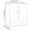 VidaXL (White) vidaXL Wall Cabinet Hanging Storage Cabinet Wall Cupboard Engineered Wood 10