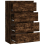 VidaXL (smoked oak) vidaXL Sideboard Engineered Wood Storage Drawer Side Cabinet Multi Colours 10
