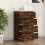 VidaXL (smoked oak) vidaXL Sideboard Engineered Wood Storage Drawer Side Cabinet Multi Colours 5