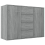 VidaXL (Grey sonoma) vidaXL Sideboard Storage Cupboard Cabinet Buffet Highboard Engineered Wood 4