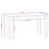 VidaXL (grey sonoma) vidaXL Dining Table Kitchen Dinner Table Dining Room Table Engineered Wood 4