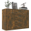 VidaXL (Smoked oak) vidaXL Sideboard Storage Cupboard Cabinet Buffet Highboard Engineered Wood 4