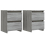 VidaXL (grey sonoma, 2) vidaXL Bedside Cabinet Nightstand End Table Bed Side Table Engineered Wood 4