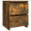 VidaXL (smoked oak, 1) vidaXL Bedside Cabinet Nightstand End Table Bed Side Table Engineered Wood 3