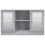 VidaXL (grey sonoma) vidaXL Vitrine Cabinet Sideboard Storage Organiser Cupboard Engineered Wood 5