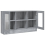 VidaXL (grey sonoma) vidaXL Vitrine Cabinet Sideboard Storage Organiser Cupboard Engineered Wood 6