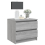 VidaXL (grey sonoma, 2) vidaXL Bed Cabinet Nightstand Side Table Storage Bed Table Engineered Wood 7
