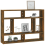 VidaXL (smoked oak) vidaXL Wall Shelf Wall-Mounted Shelf Storage Display Rack Engineered Wood 5
