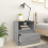 VidaXL vidaXL Bedside Cabinet Grey Sonoma Engineered Wood Nightstand End Side Table 7