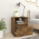 VidaXL vidaXL Bedside Cabinet Smoked Oak Engineered Wood Nightstand End Side Table 7