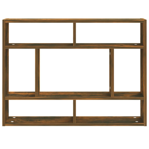 VidaXL (smoked oak) vidaXL Wall Shelf Wall-Mounted Shelf Storage Display Rack Engineered Wood 2