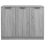 VidaXL (grey sonoma) vidaXL Sideboard Cupboard Home Storage Highboard Side Cabinet Engineered Wood 6