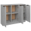 VidaXL (grey sonoma) vidaXL Sideboard Cupboard Home Storage Highboard Side Cabinet Engineered Wood 8